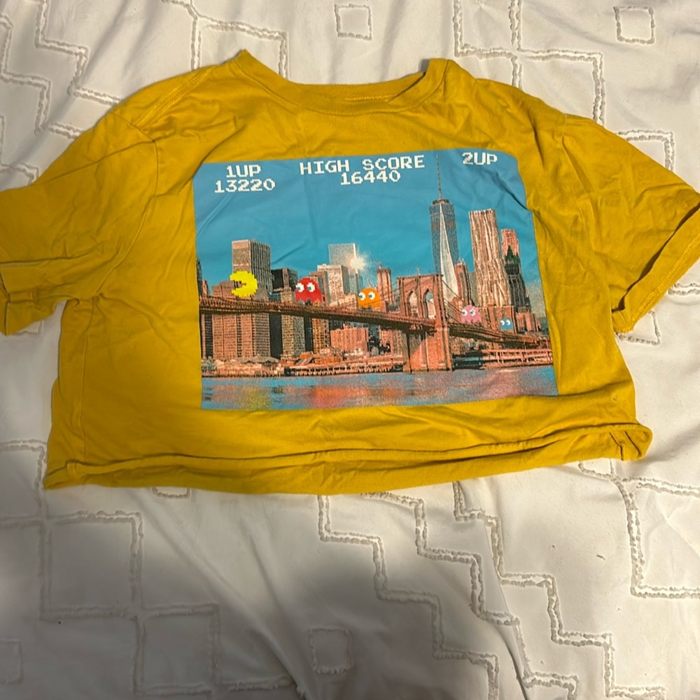 Pac man crop top
